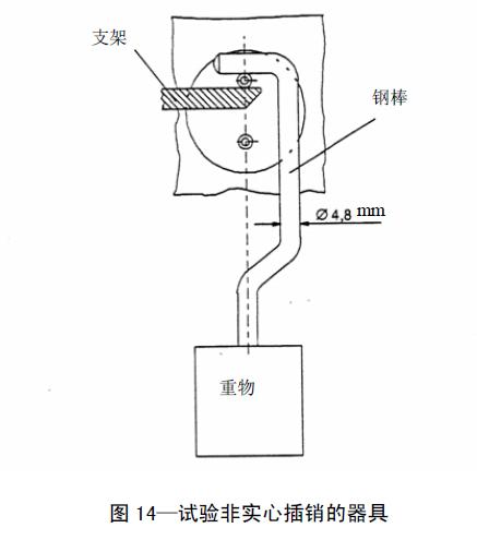 非實(shí)心插銷硬度測試裝置